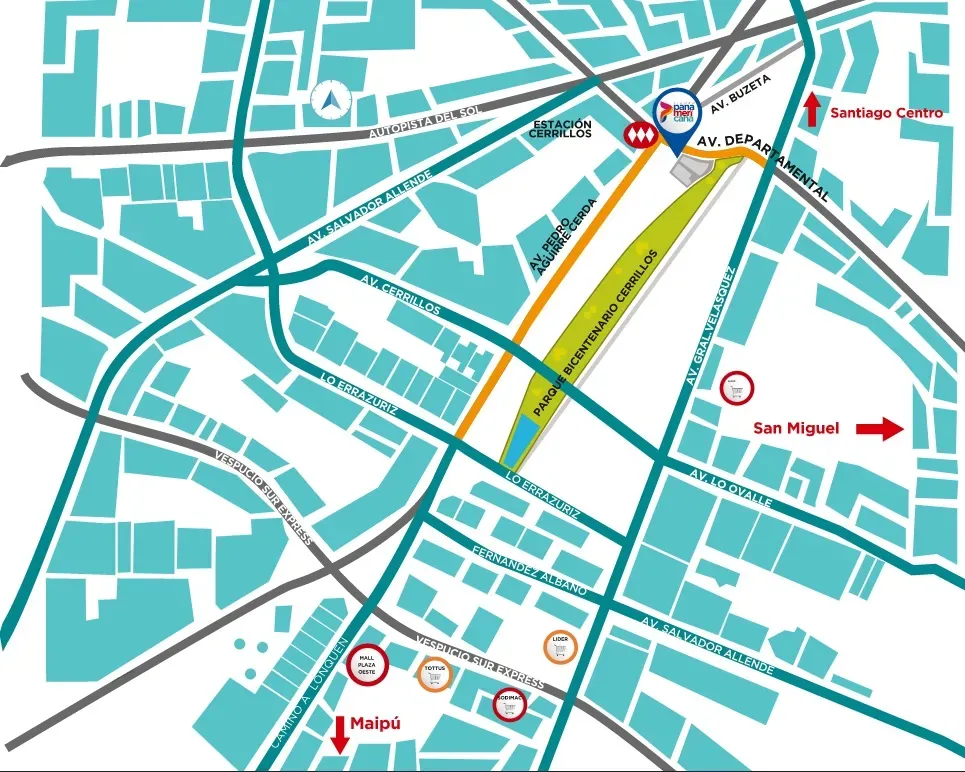 Mapa de la futura Ciudad Panamericana | Foto: Ciudad Panamericana