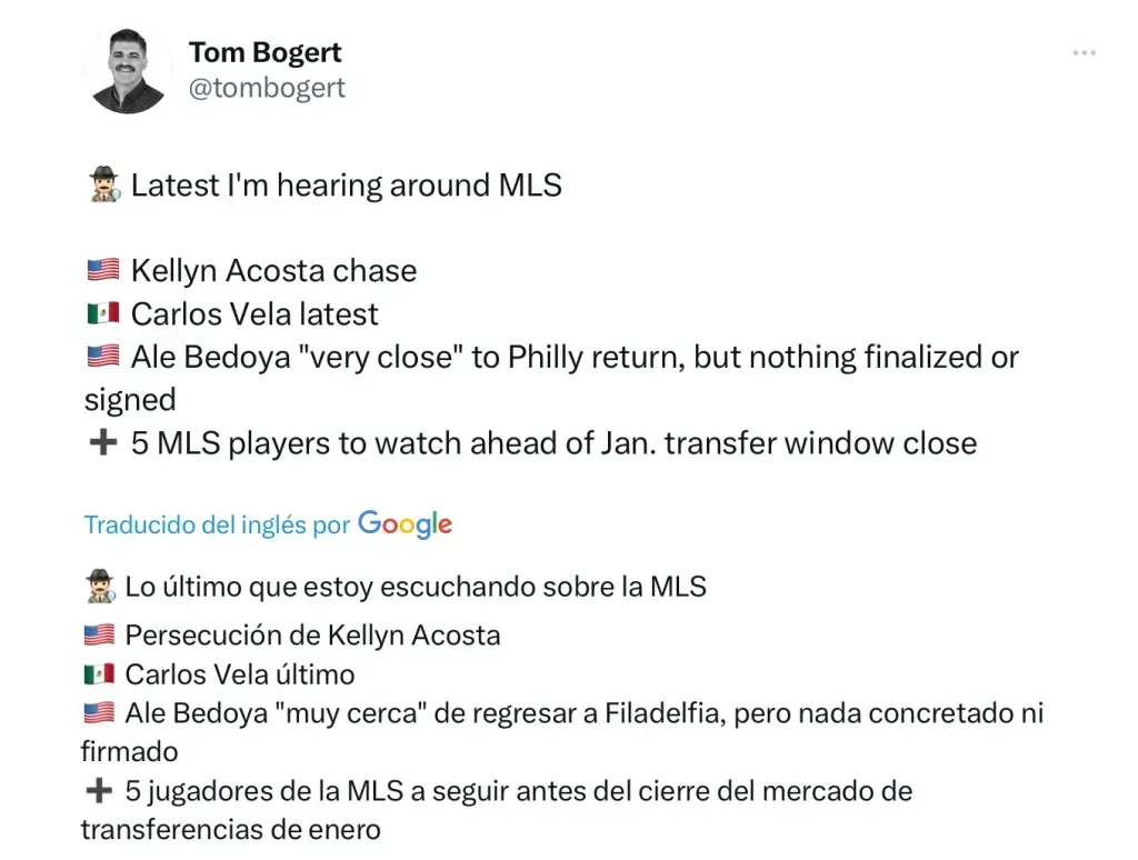 Tom Borget – Carlos Vela