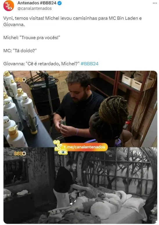 Michel entrega preservativo para Giovanna e MC Bin Laden