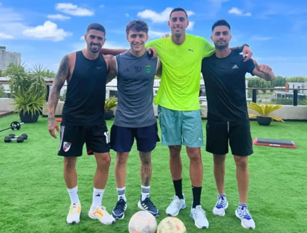 Los jugadores de River ya se entrenan. (Instagram: @IgnacioPota)