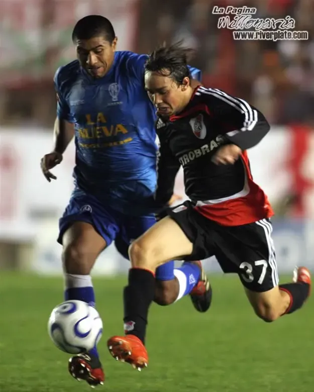 Lizio en su debut en River. (Foto: Archivo La Página Millonaria).