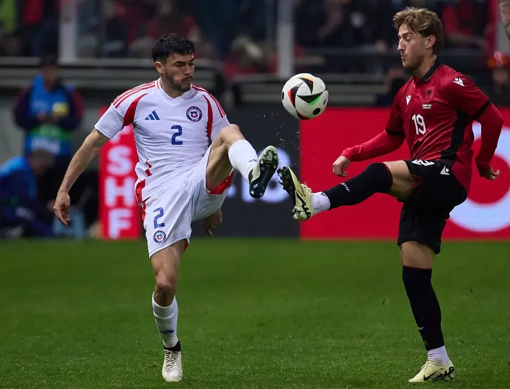 Gabriel Suazo en el amistoso de Chile vs Albania. (Foto: Getty Images)