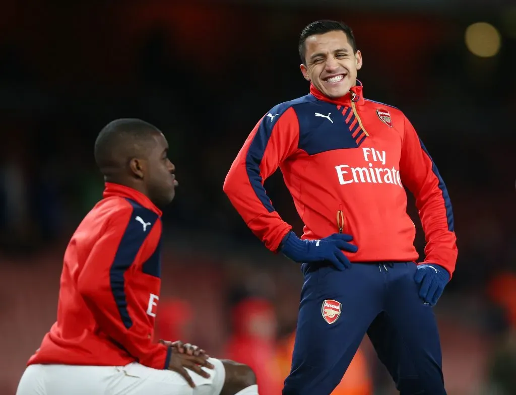 Joel Campbell y Alexis Sánchez tenían buena onda en el Arsenal de Inglaterra. (Paul Gilham/Getty Images)