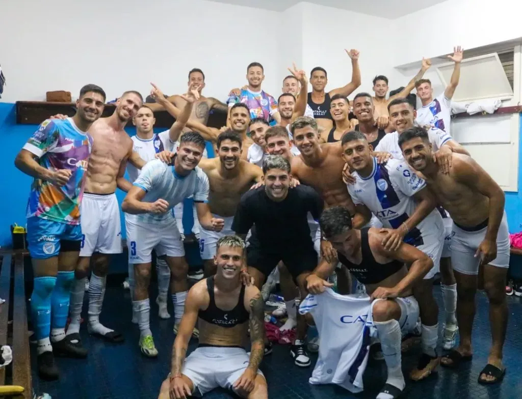 Godoy Cruz es el único líder invicto en el torneo argentino y le mete miedo a Colo Colo. Foto: Comunicaciones Godoy Cruz.