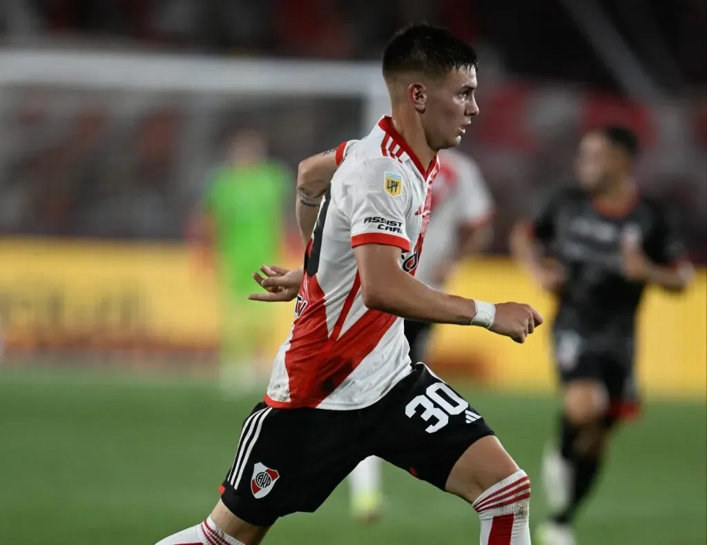 Franco Mastantuono jugó un gran partido en su debut como titular.