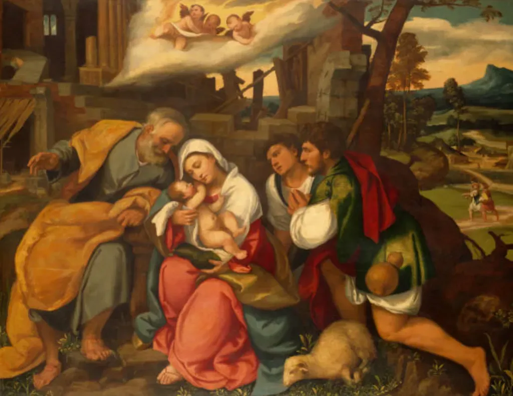 Pintura que representa el nacimiento de Jesús (Fuente: Getty Images)