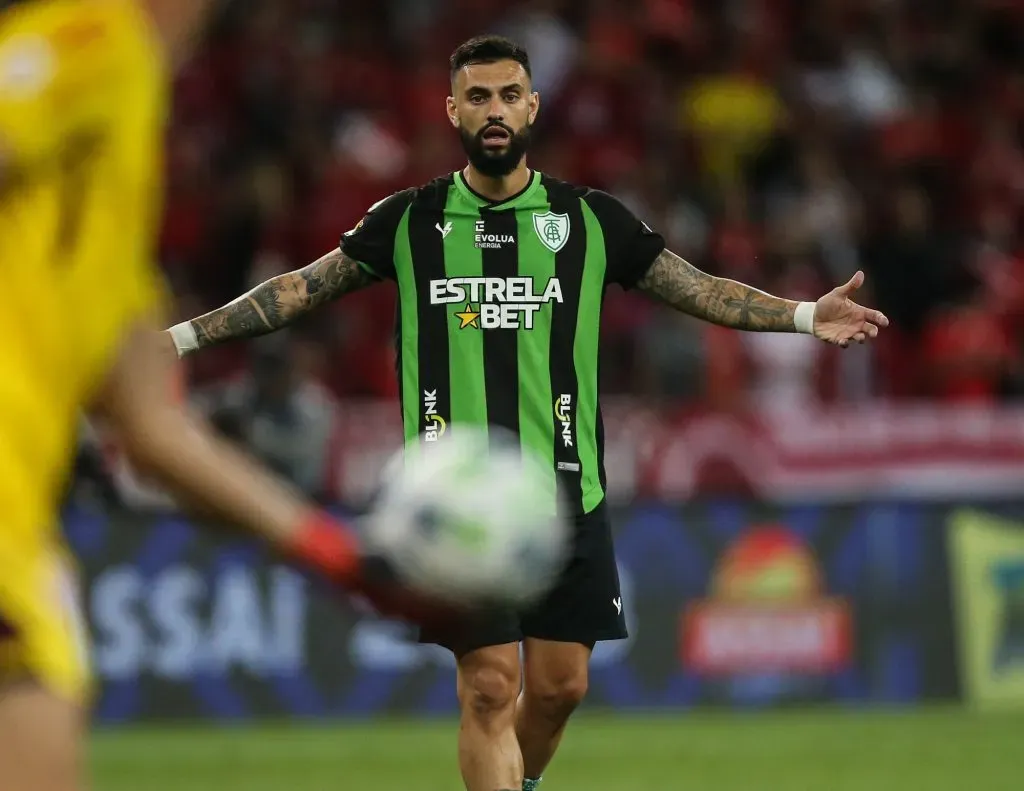 Gonzalo Mastriani  em ação pelo campeonato Brasileiro A 2023. Foto: Giancarlo Santorum/AGIF