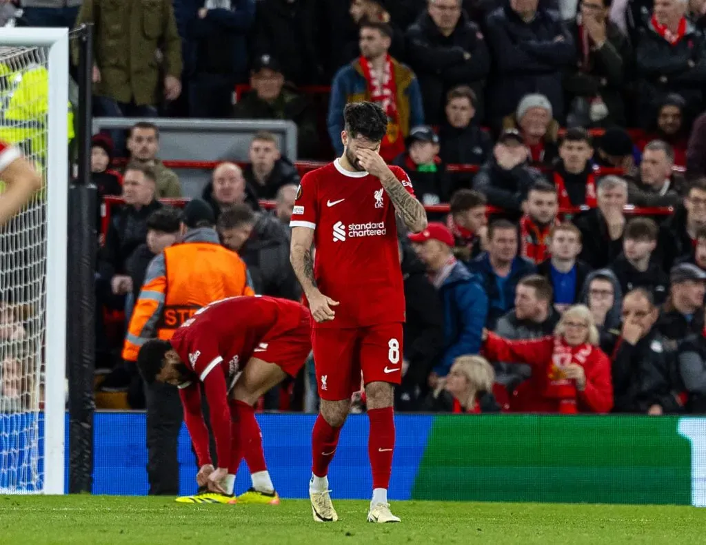 Liverpool 0 – 3 Atalanta, por la ida de los cuartos de final de la Europa League.