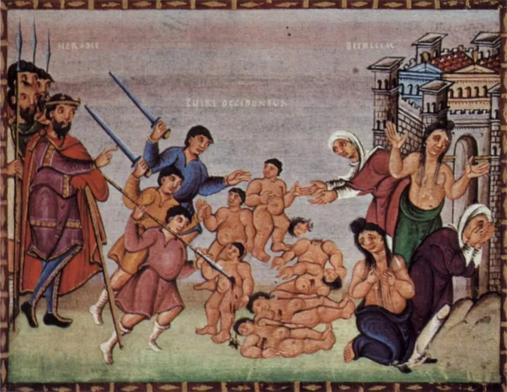 La masacre de los inocentes en Belén (manuscrito del siglo X),