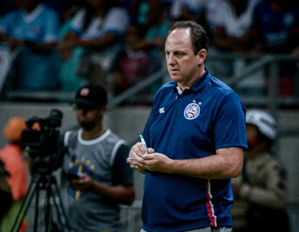 Rogerio Ceni técnico do Bahia durante partida contra o Flamengo na Arena Fonte Nova pelo campeonato Brasileiro A 2024. Foto: Jhony Pinho/AGIF