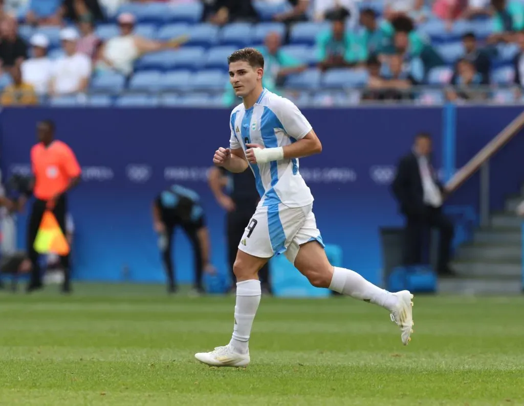 Julián Álvarez podría dejar al Manchester City. (getty)