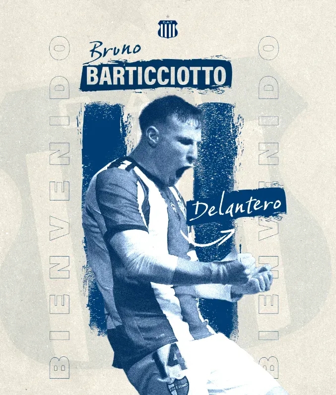 La gráfica de anuncio para Bruno Barticciotto. (Talleres de Córdoba).