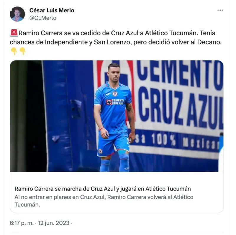 César Luis Merlo | Twitter