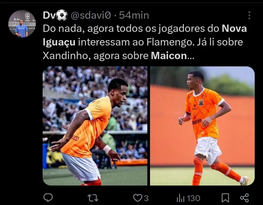 Repercussão dos flamenguistas no Twitter