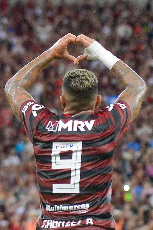 Gabigol pelo Flamengo – Foto: Marcelo Cortes / Flamengo