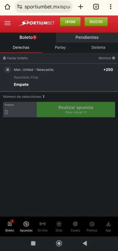 Cómo apostar en Sportiumbet