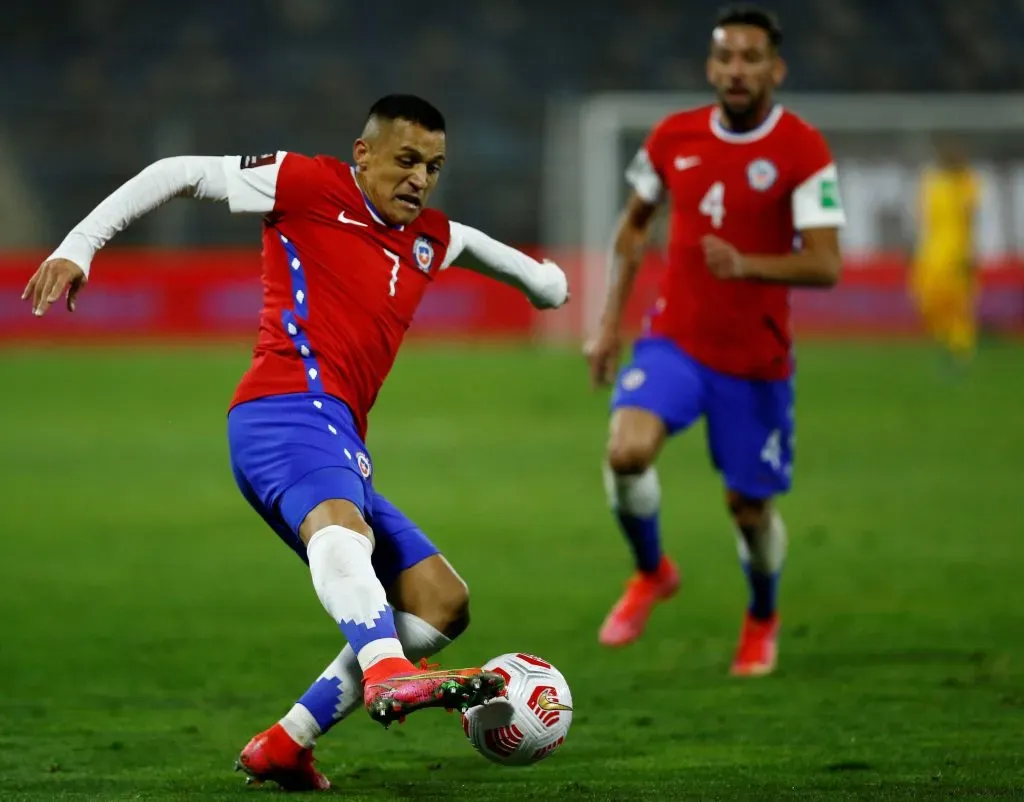 Chile jugando con las camisetas Nike