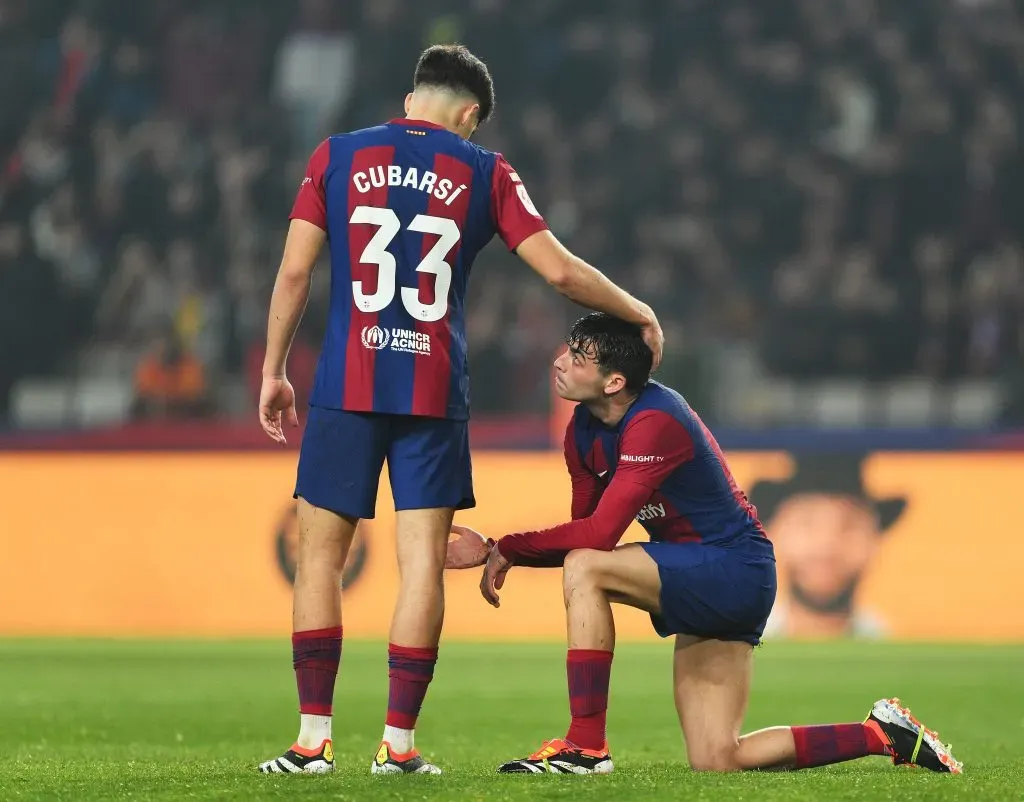 Cubarsí e Pedri se destacam em vitória do Barcelona. Foto: David Ramos/Getty Images