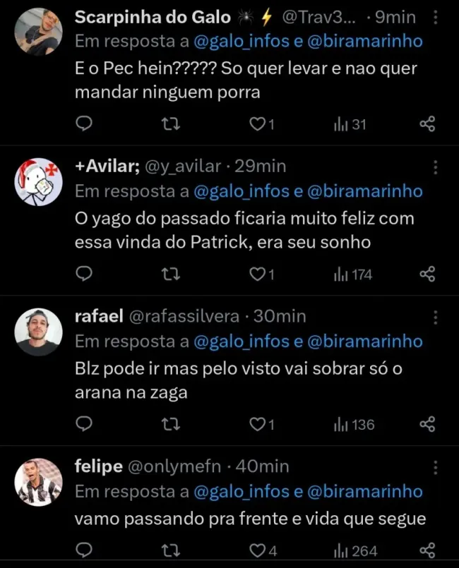 Repercussão via Twitter