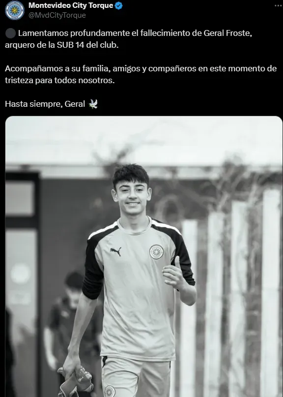 El posteo de Montevideo City Torque.