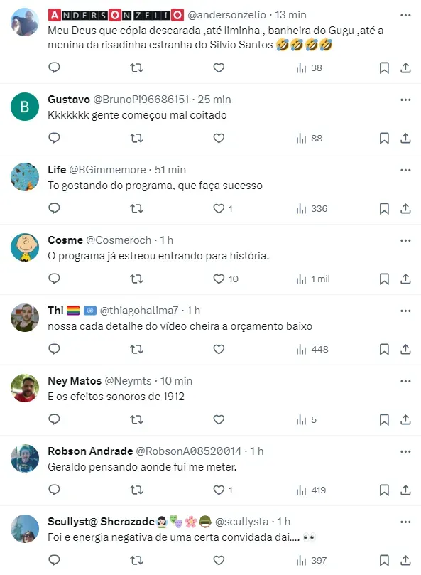 Internautas comentam sobre perrengue enfrentado por Geraldo Luís – Foto: Twitter