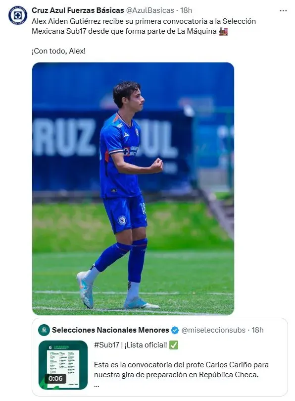 Nueva joya de Cruz Azul convocada a la Selección Mexicana Sub-17 (X)
