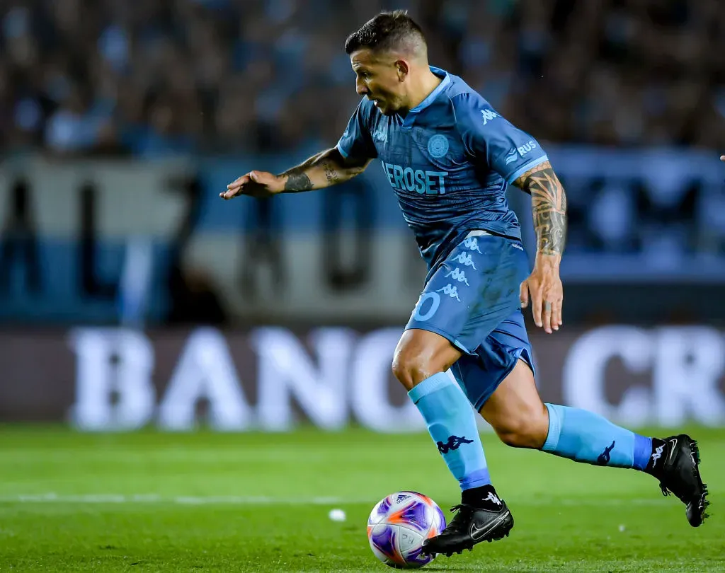 Emiliano Vecchio defendiendo la camiseta de Racing. (Foto: Getty Images)