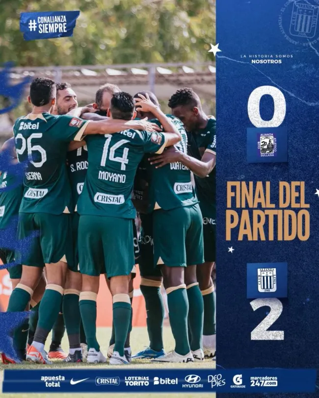 Alianza Lima venció a Alianza Atlético de Sullana. (Foto: Alianza Lima).