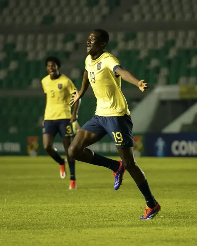 Juan Riquelme es el delantero de la Selección de Ecuador Sub-15.