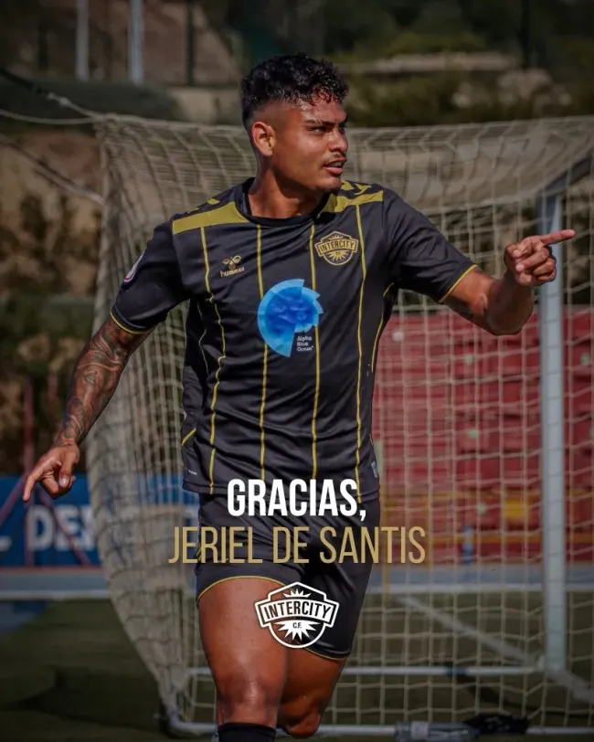 Jeriel De Santis despedido en España. (Foto: CF Intercity).