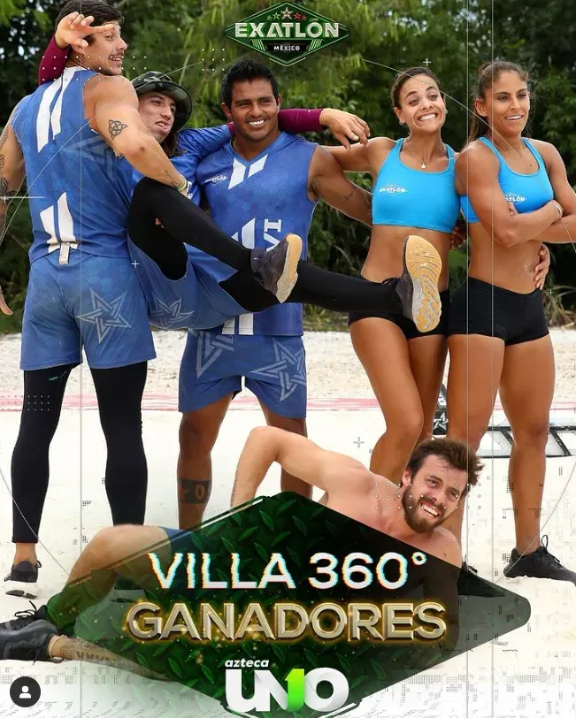 Los Azules no ganan La Villa 360 desde que Javi Cortés estaba en la competencia todavía. Imagen: @exatlonmx.
