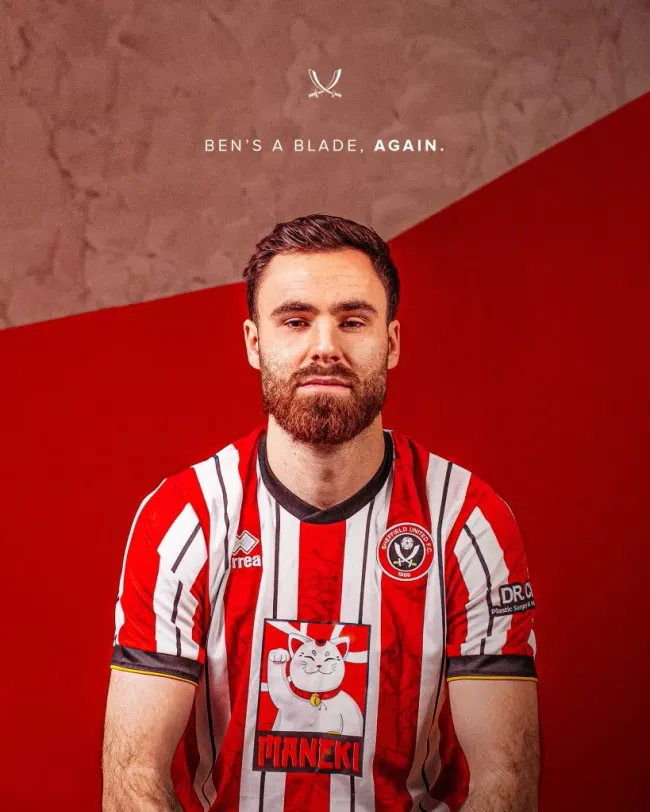 Ben Brereton está de vuelta en el Sheffield United. Foto: Sheffield United.