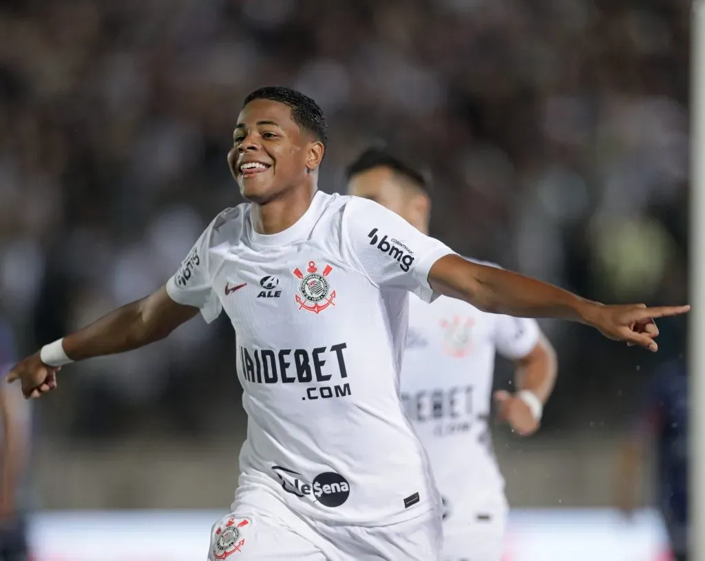 Wesley comemora seu gol | Foto: Rodrigo Coca/Agência Corinthians
