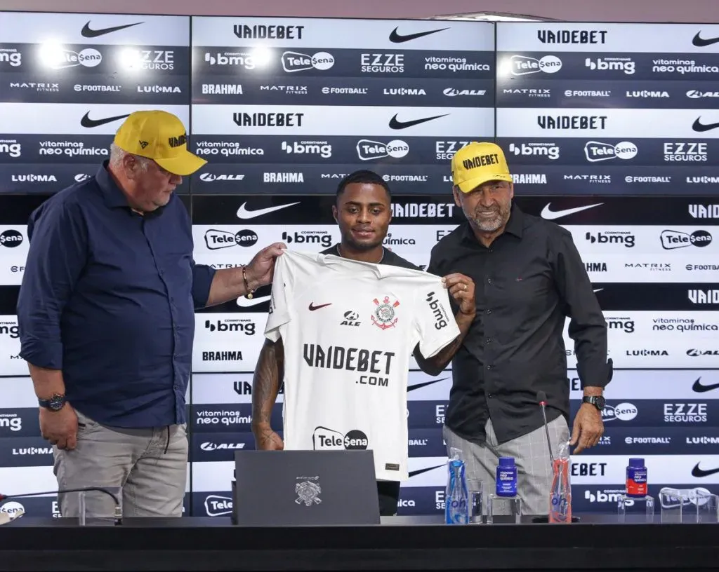 Palacios é apresentado no Corinthians. Foto: Rodrigo Coca / Corinthians