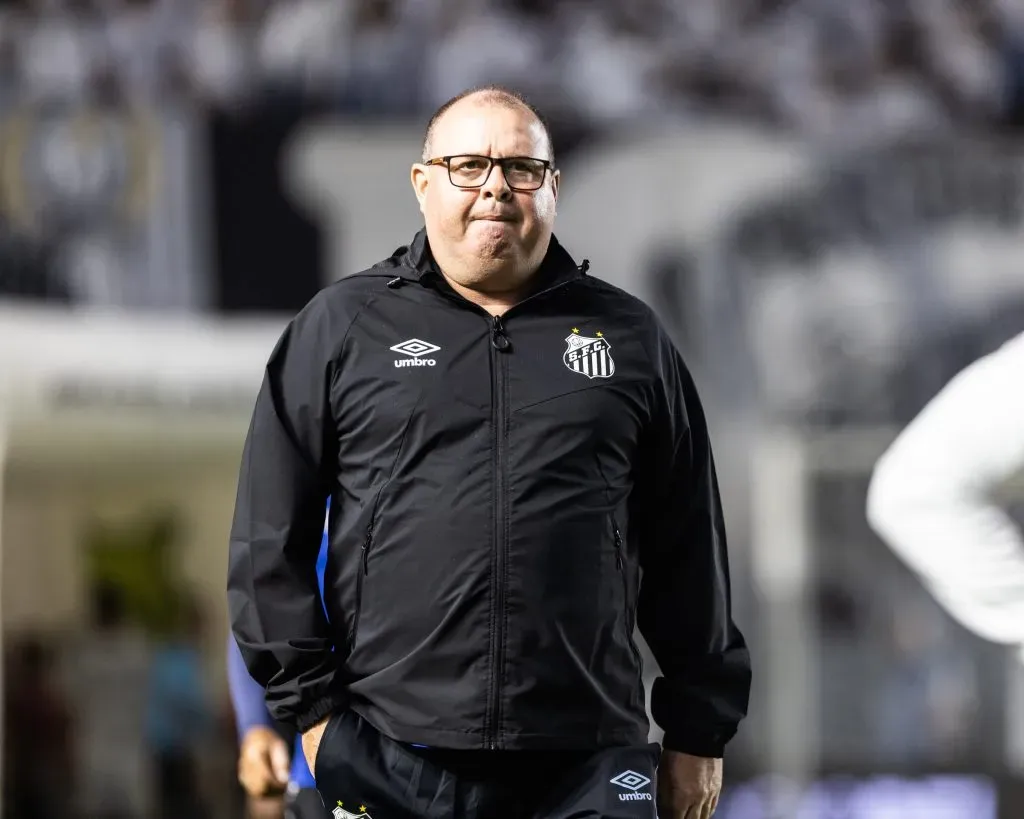 Marcelo Fernandes técnico do Santos. Foto: Abner Dourado/AGIF