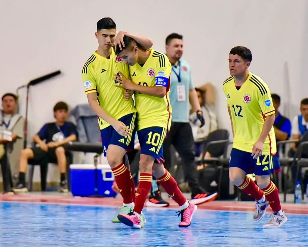 Angellot Caro festejando su gol en la Copa América 2024. Foto: Selección Colombia.