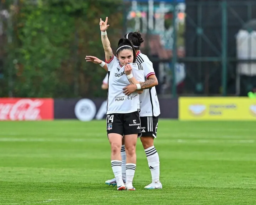 Javiera Grez anotó dos goles ante Libertad Limpeño | Foto: Instagram Colo Colo Femenino