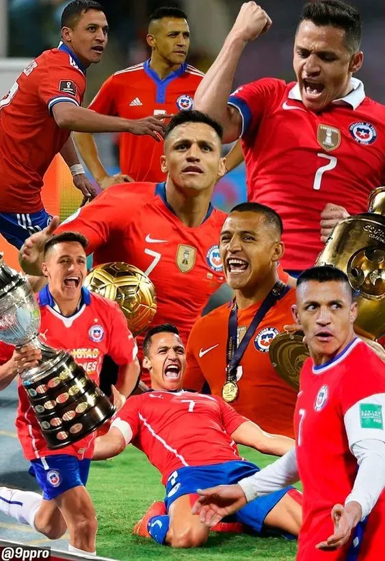 Alexis Sánchez con la selección chilena