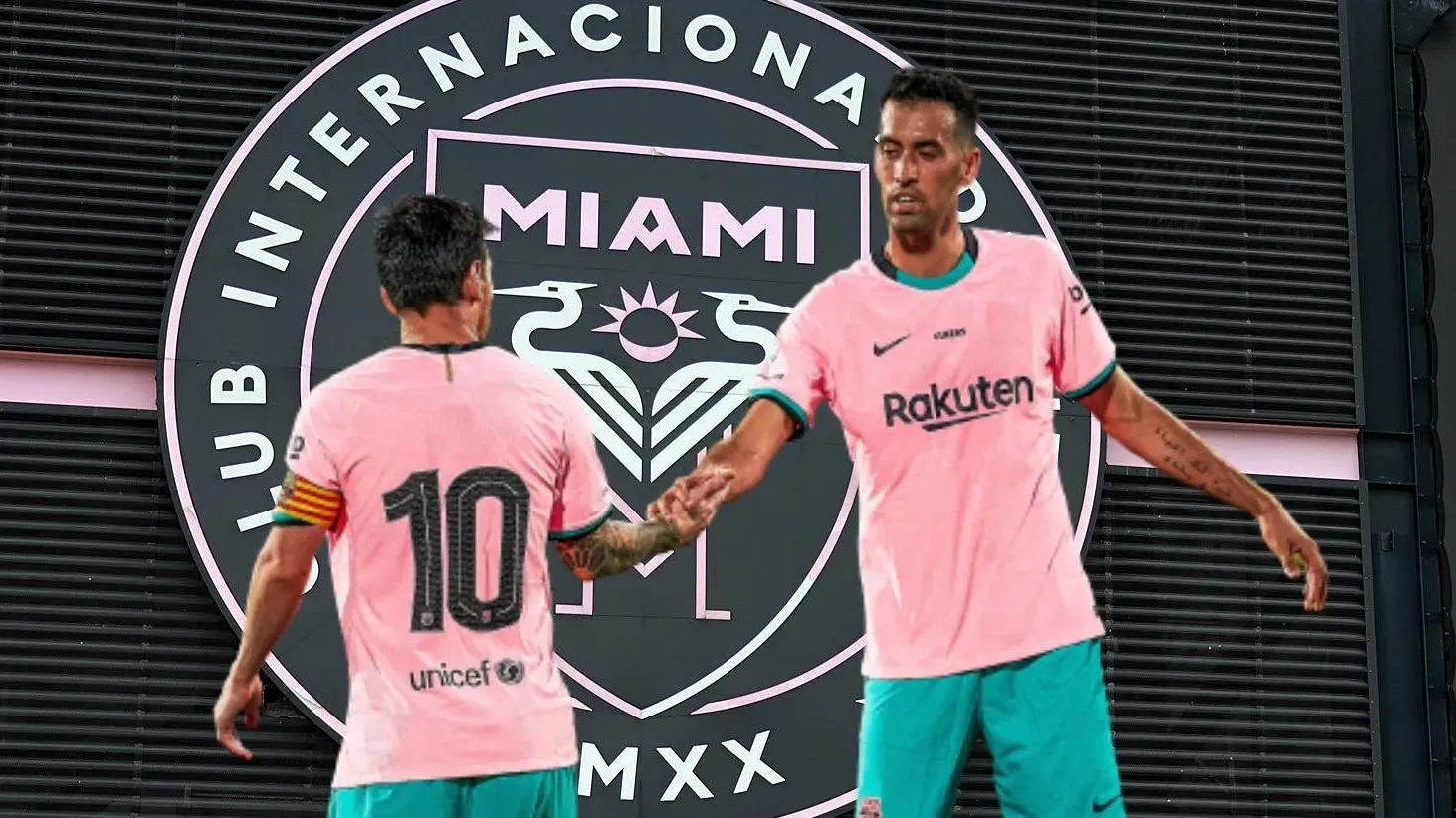 Lionel Messi y Sergio Busquets cerca de reencontrarse en el Inter Miami. Getty Images.