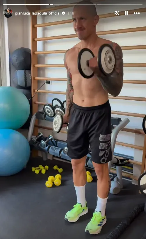 El nuevo look de Gianluca Lapadula (Foto: Instagram Lapadula).