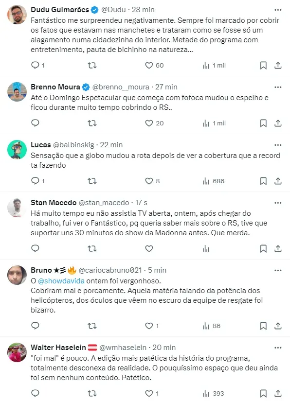 Internautas comentam sobre a atitude de Patrícia Poeta – Foto: Twitter