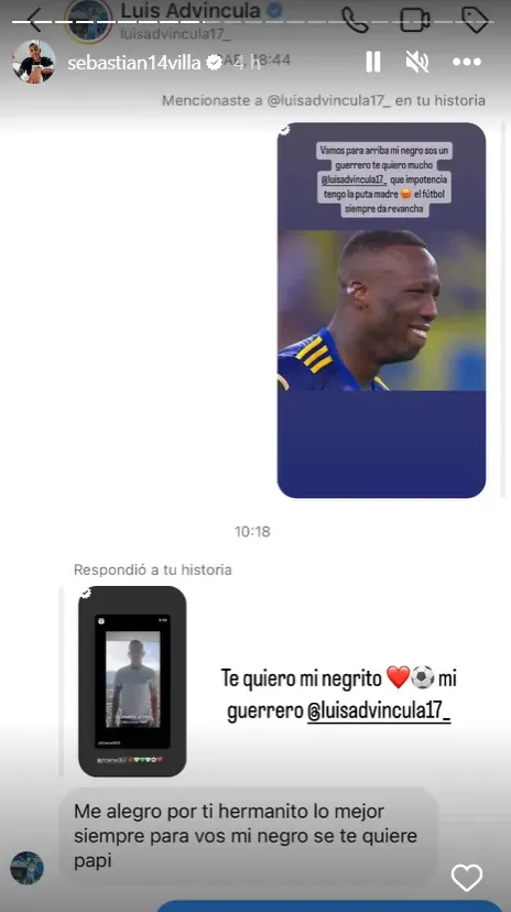 El mensaje de Luís Advíncula a Sebastián Villa.