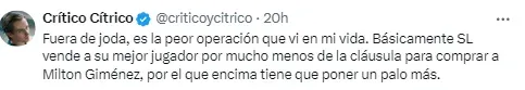 La reacción de los hinchas de Boca.