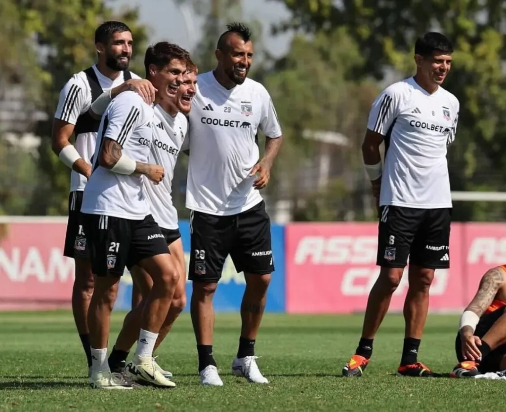 El esfuerzo de Vidal para estar en Copa Libertadores. Foto: Colo Colo.