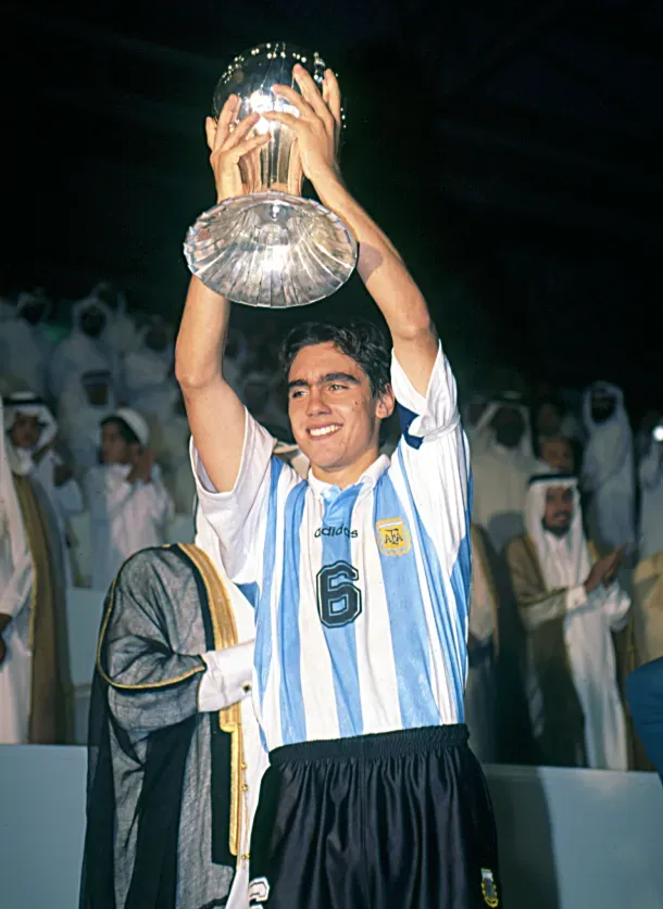 Sorín, campeón del mundo Sub 20 en Qatar 1995. (Foto: Alejandro Del Bosco – @adbringo).