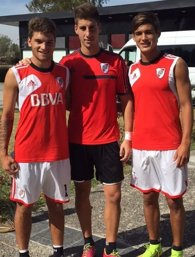 Joaco Serrago, Nico Francese y Lucas Martínez Quarta. (Foto: @nico.francese).