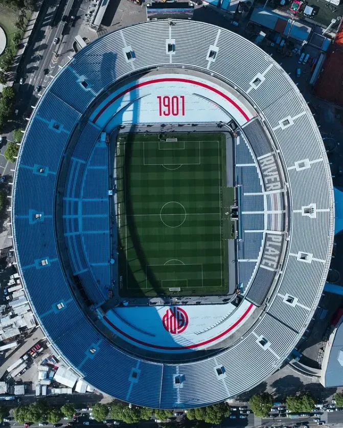 El Monumental con la unión del anillo superior. (Foto: Prensa River).