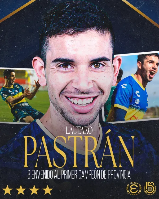 La gráfica para oficializar a Lautaro Pastrán. (Captura Everton).