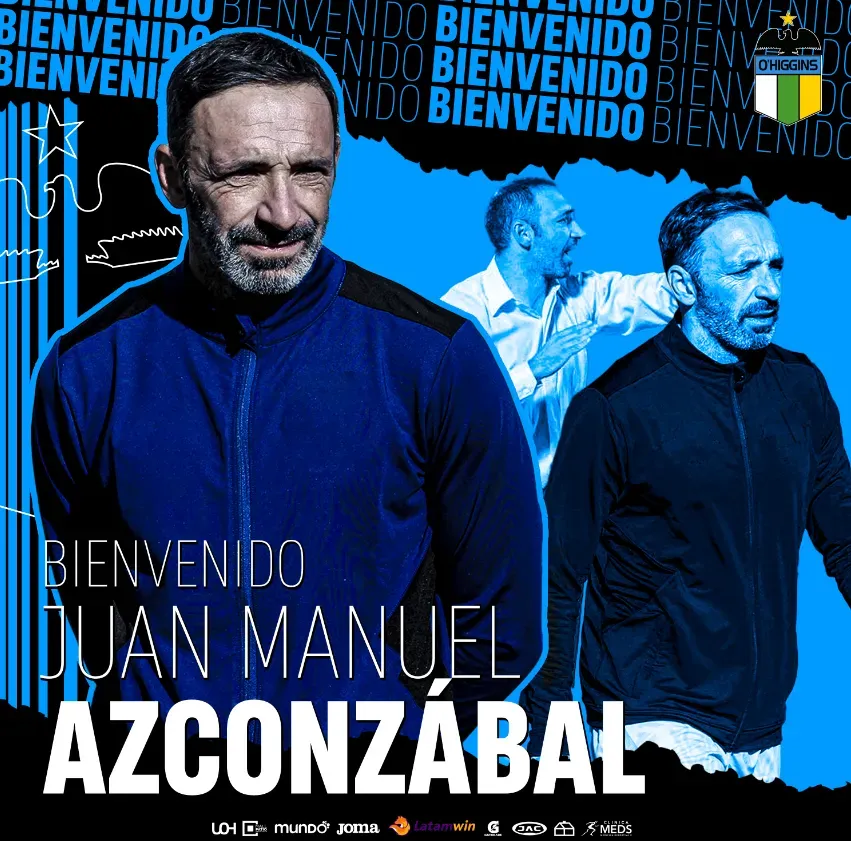 La gráfica de bienvenida para Juan Manuel Azconzábal. (Captura: O’Higgins FC).
