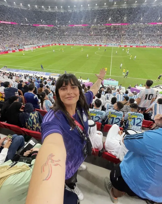 Lola del Carril en Qatar 2022. (Foto: @lolaadelcarril).